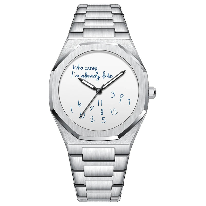 Running Late watch — White